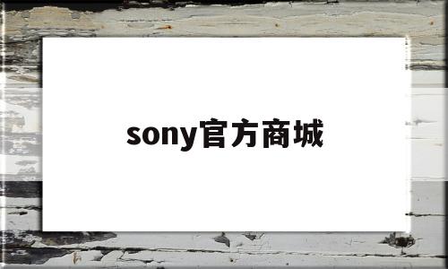 sony官方商城(sony bmg 官方网站)