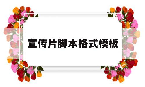 宣传片脚本格式模板(宣传片脚本文案经典范例文库)