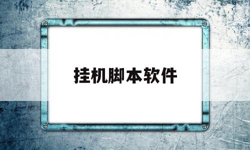 挂机脚本软件(小游戏自动挂机脚本软件)