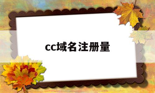cc域名注册量(cc域名收录好吗)