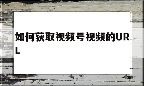 如何获取视频号视频的URL(如何获取视频号视频的网址链接)