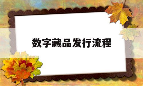 数字藏品发行流程(数字藏品发行流程是什么)