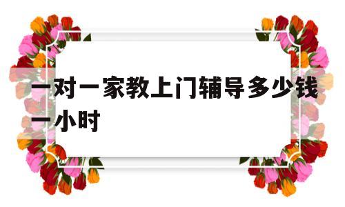一对一家教上门辅导多少钱一小时(一对一家教上门辅导多少钱一小时小学)