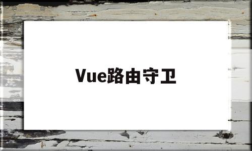 Vue路由守卫(vue3路由守卫)
