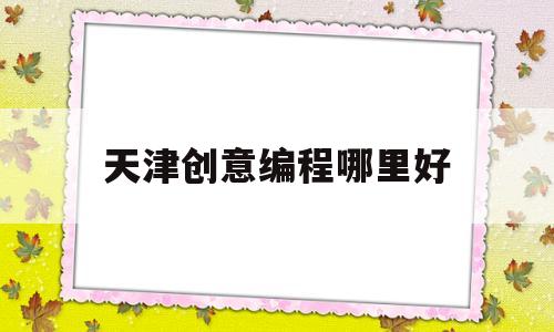 天津创意编程哪里好(天津创意编程哪里好找工作)
