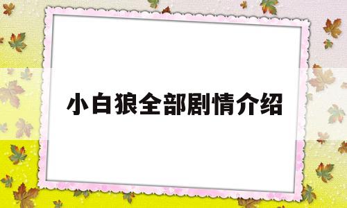 小白狼全部剧情介绍(小白狼全部剧情介绍大结局)