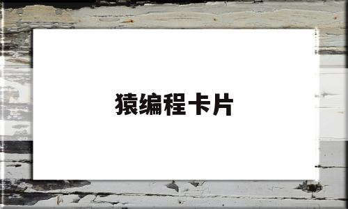 猿编程卡片(猿编程l2价格)