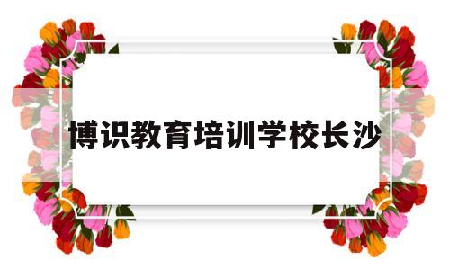 博识教育培训学校长沙(博识教育培训学校怎么样)