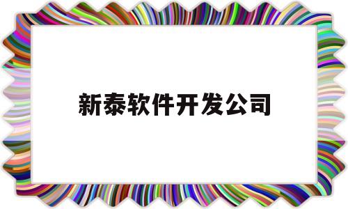 新泰软件开发公司(泰安软件开发公司哪家好)