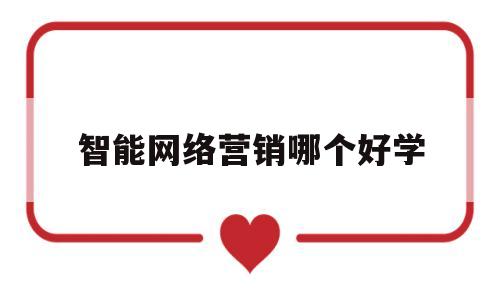 智能网络营销哪个好学(2021智能营销50强)