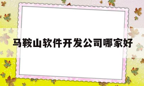 马鞍山软件开发公司哪家好(马鞍山软件开发公司哪家好点)