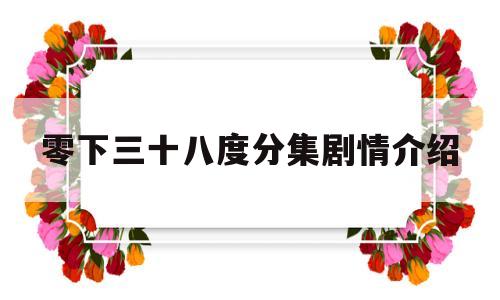 零下三十八度分集剧情介绍(零下三十八度 电视剧内容简介)