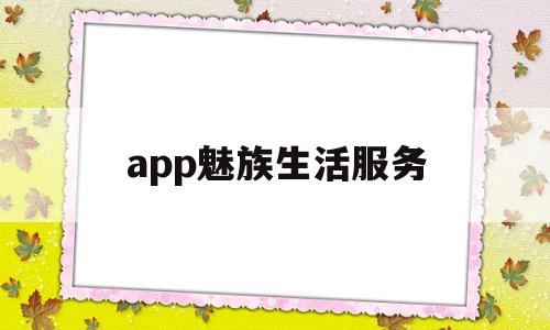 app魅族生活服务(app魅族生活服务在哪)