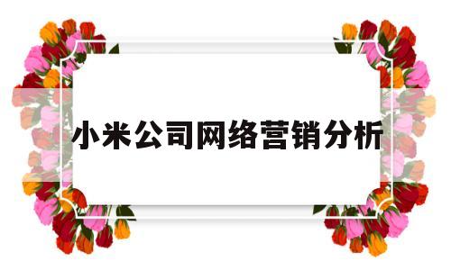 小米公司网络营销分析(分析小米手机的网络营销策略)