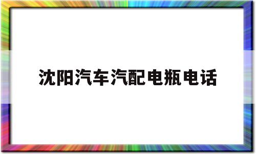沈阳汽车汽配电瓶电话(沈阳汽车汽配电瓶电话号码)