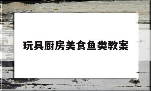 玩具厨房美食鱼类教案(玩具厨房玩具图片)