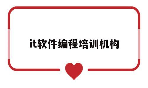 it软件编程培训机构(it软件编程培训机构排名)