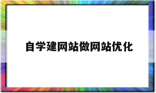自学建网站做网站优化(自学建网站做网站优化怎么样)