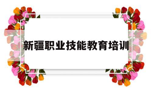 新疆职业技能教育培训(新疆职业技能教育培训工作全文)