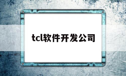 tcl软件开发公司(tcl软件开发工资待遇)