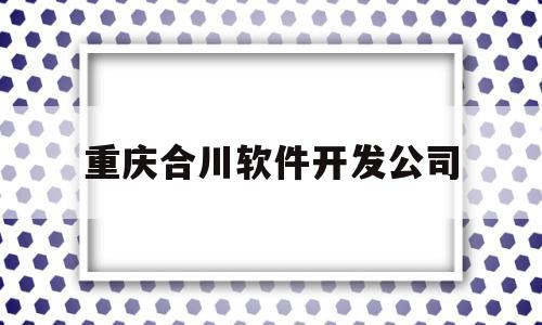 重庆合川软件开发公司(重庆合川软件开发公司地址)