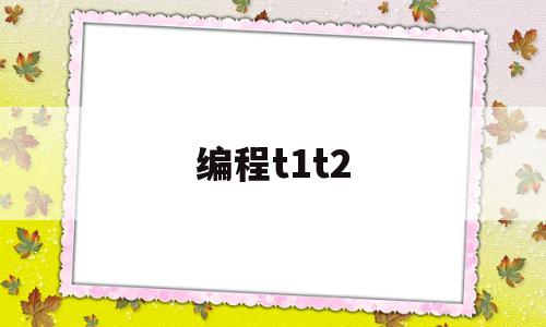 编程t1t2(编程T1 m06啥意思)