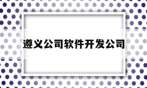 遵义公司软件开发公司(遵义公司软件开发公司排名)