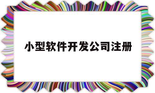 小型软件开发公司注册(注册软件开发公司需要哪些资质)