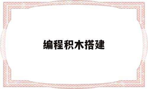 编程积木搭建(编程积木搭建会跳舞的小鸭子教案)