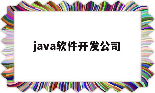 java软件开发公司(java软件开发公司排名)