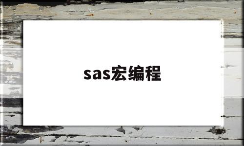 sas宏编程(sas 宏 循环)