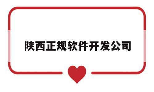 陕西正规软件开发公司(陕西正规软件开发公司排名)