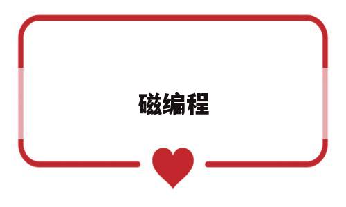 磁编程(磁编程序)