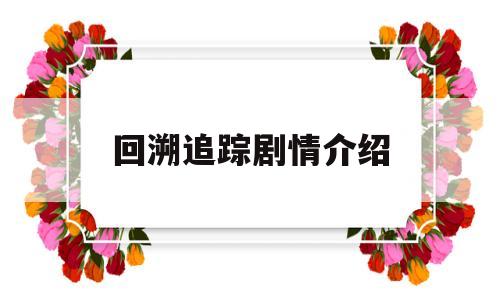 回溯追踪剧情介绍(回溯追踪剧情介绍分集)
