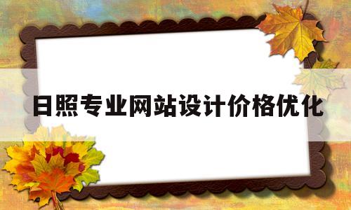 日照专业网站设计价格优化(日照设计工作室)