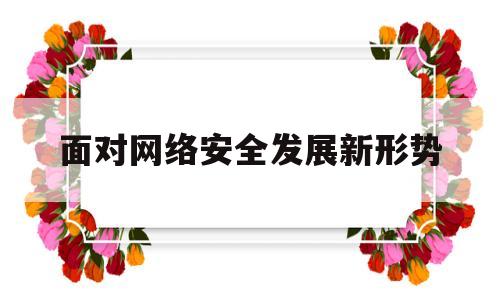 面对网络安全发展新形势(应对网络安全形势的战略规划)