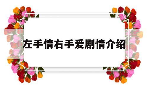 左手情右手爱剧情介绍(左手情右手爱歌曲dj)