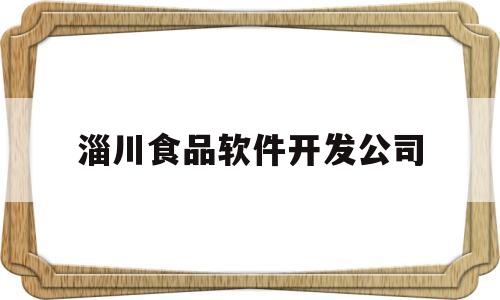 淄川食品软件开发公司(山东淄博软件开发公司)