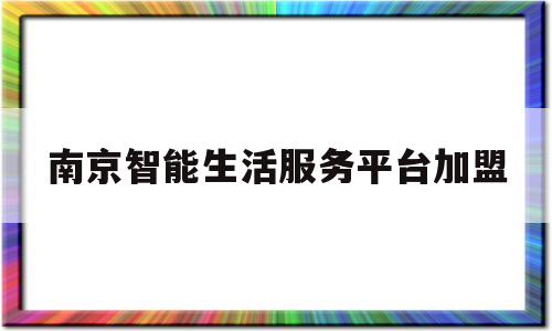 南京智能生活服务平台加盟(全国智能生活馆哪家加盟好)