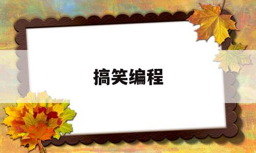 搞笑编程(搞笑编程视频)