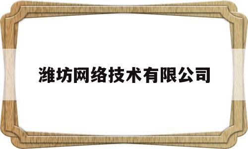 潍坊网络技术有限公司(潍坊网络科技有限公司)