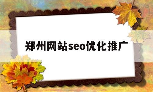 郑州网站seo优化推广(郑州网站优化公司推荐)