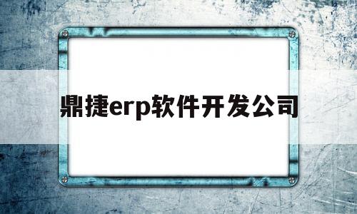 鼎捷erp软件开发公司(鼎捷erp系统官网)