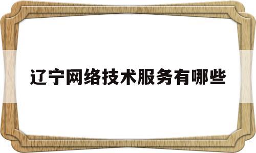 辽宁网络技术服务有哪些(辽宁省网络公司)