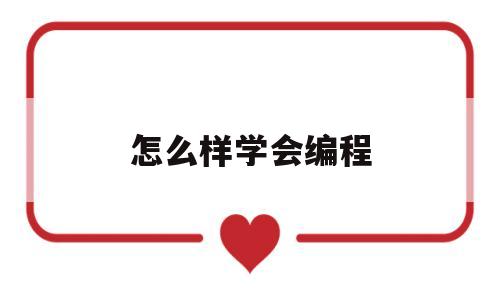 怎么样学会编程(怎么学好编程)