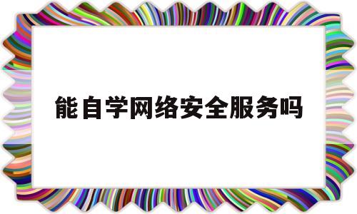 能自学网络安全服务吗(想学网络安全去哪学)