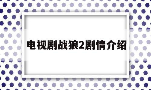 电视剧战狼2剧情介绍(电视剧战狼剧情介绍详细)