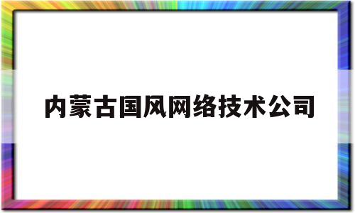 内蒙古国风网络技术公司(内蒙古国风网络是做什么的)